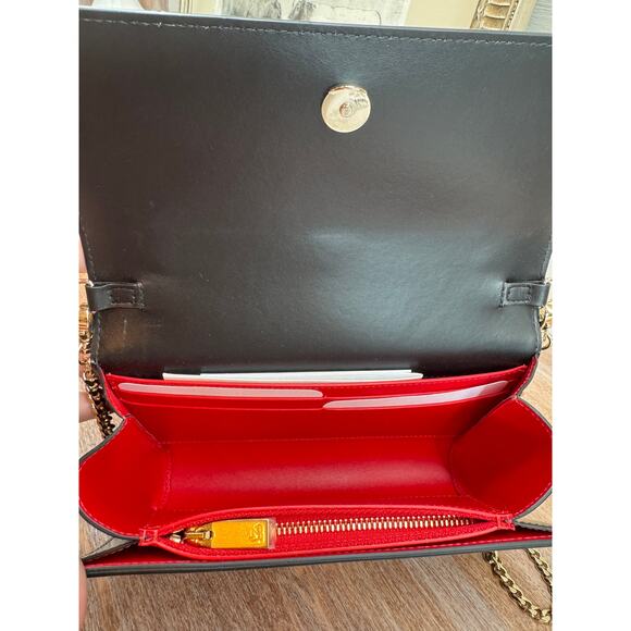 Christian Louboutin Paloma WOC Loubiinthesky Black Gold Studs NWT - Picture 5 of 5